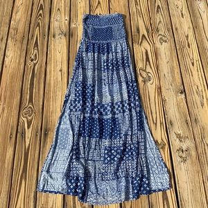 Strapless maxi dress